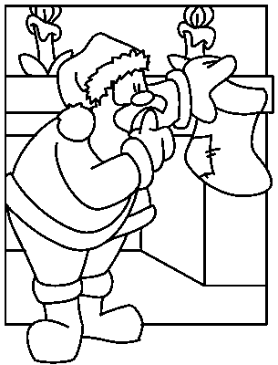 Święty Mikołaj kolorowanki